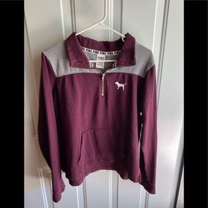 Maroon or burgundy Victoria’s Secret pink pullover size L